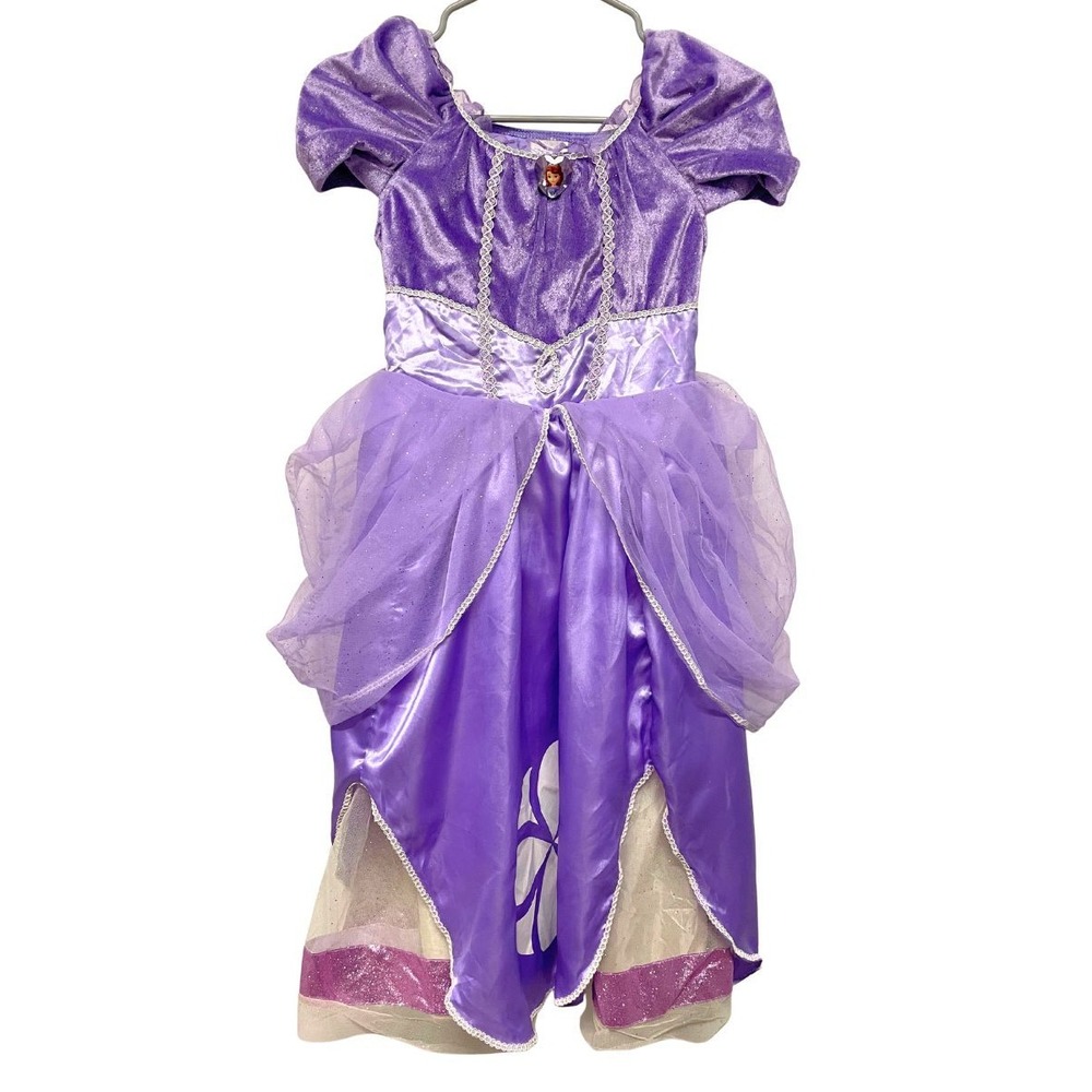 Disney Store Sofia the First Princess Costume Dress Girls 7/8 Purple Deluxe